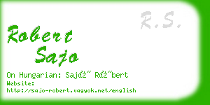 robert sajo business card